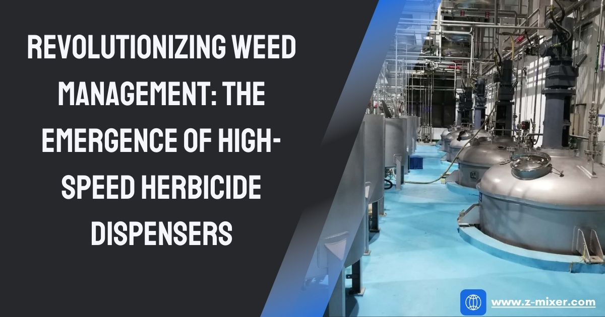 high speed dispenser for herbicide